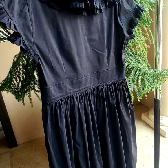Vintage Ruffle Collar Mini Maggy London Dress - Picture 2 of 2